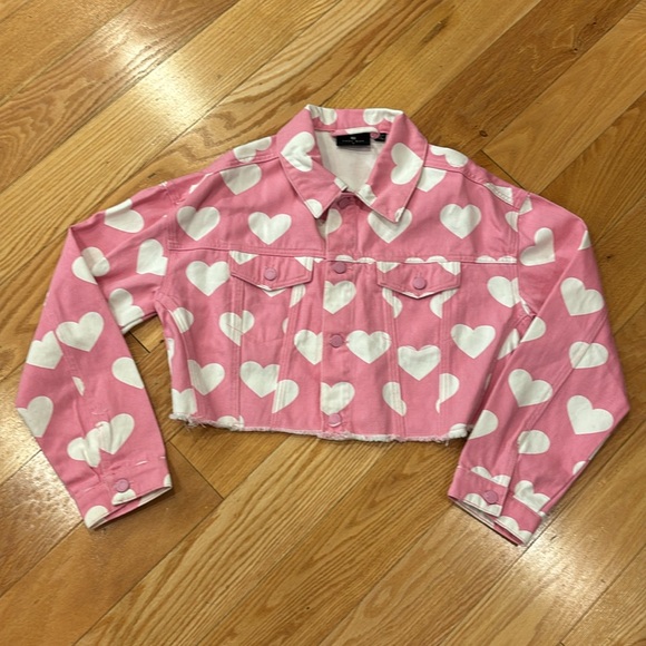 LAZY OAF All My Heart denim jacket - Picture 2 of 10